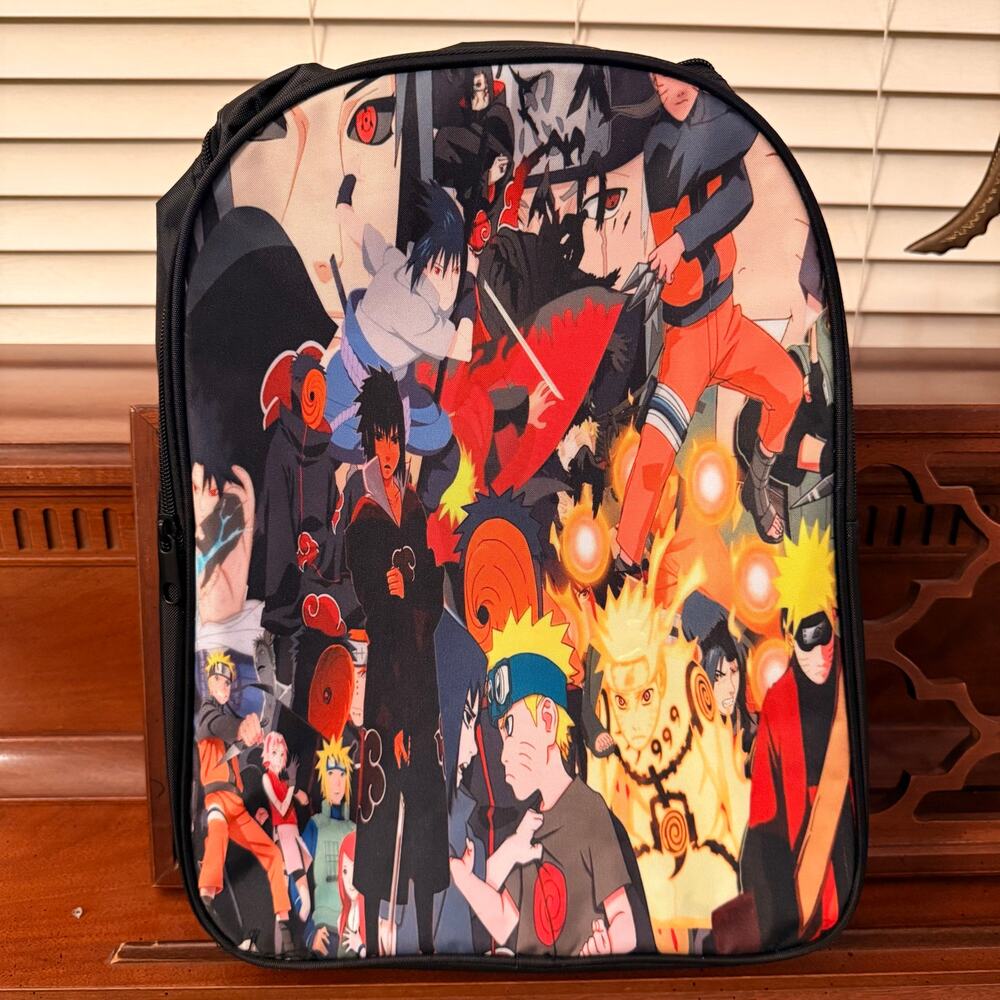 Naruto Shippuden Character Collage Backpack – 15" × 11"